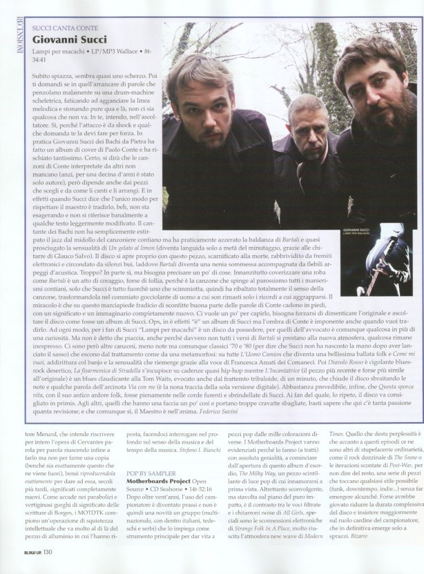 BlowUp dicembre 2014 recensione Lampi Per Macachi di Federico Savini